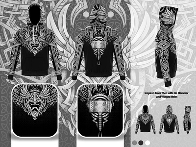 The Courage of Thor artwork darkart design drawing dribbble dribbble best shot gajahnakal graphic design illustration merchandise shot tshirt design