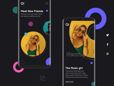 Discover new ways to socialize_03 dark mode design social app