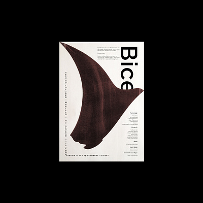 BICE (Theatre Production) abstract design experimental typography graphic design illustration poster art poster design typography