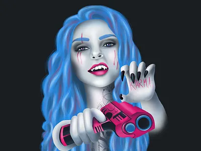 karma design illustration vector