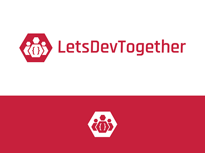 LetsDevTogether Logo Design app branding contribution contributor design developer graphic graphics icon illustration letsdevtogether logo people programmer programming team together utopian vector