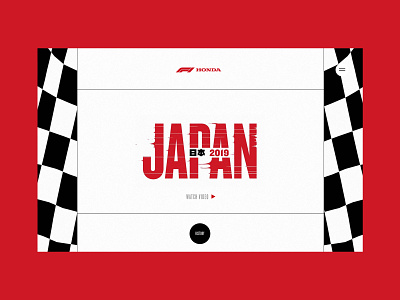 Honda F1 - The Finish Line Is Never The End 2019 animated art direction branding design homepage sketch ui web website