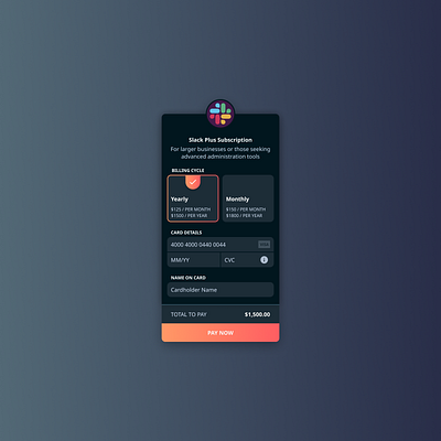 Dark Checkout Form checkout checkout form credit card checkout daily 100 challenge dailyui dailyui 001 dark ui design ui web