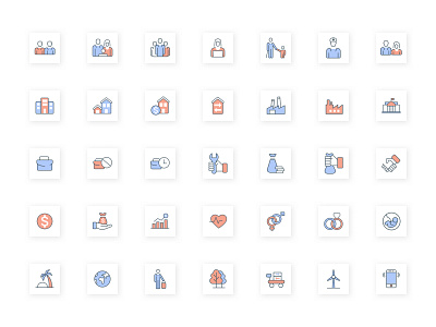 Icon set branding color scheme colors design digital product exploration icon icon design icon set iconography icons ios mark minimal product design set symbol user experience user interface visual design
