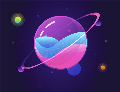 Galaxy Gradients Practice design graphic design graphic art illustration vector