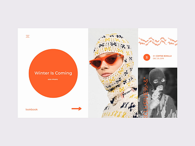 WINTER%^$# fashion minimal motion motion design motion graphic typography ui ui ux uidesign ux web webdesign website