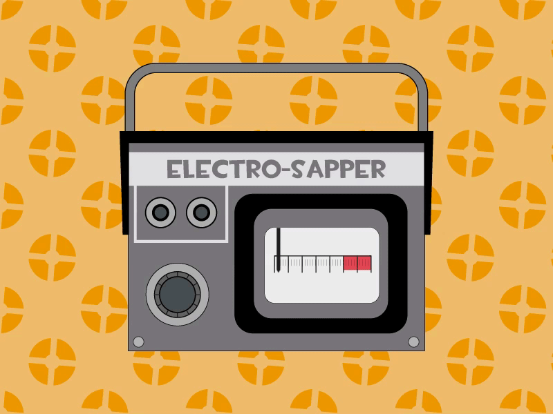 TF2 Sapper GIF adobe illustrator after animation 2d argentina espía gif illustration sapper spy team fortress 2 tf2 vector