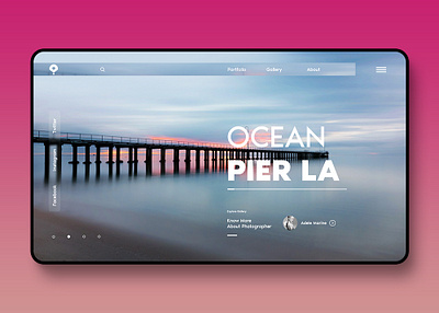Personal Project : UI/UX design landing page typography ui web website