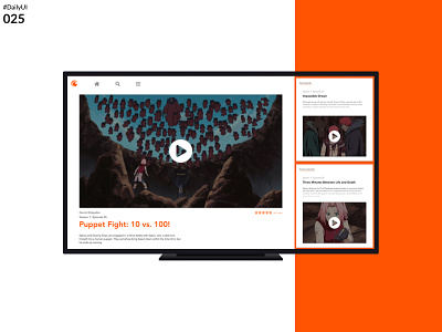 DailyUI 025 - Smart TV dailyui design mockup smart tv ui uidesign user experience uxui