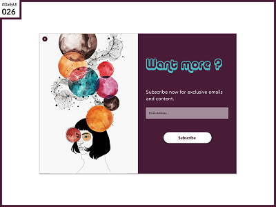 DailyUI 026 - Subscribe app dailyui design mockup sketchapp ui uidesign user experience uxui web