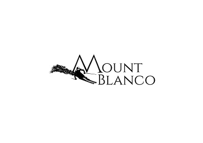 Mount Blanco : Ski mountain logo art design icon illustration illustrator logo minimal type vector