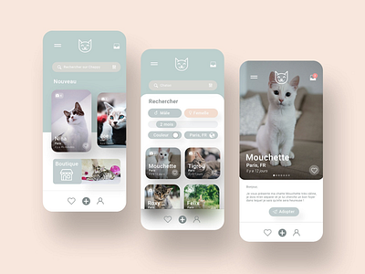 Chappy ui/ux design in progress app cat cats design kitten platform ui uidesign ux