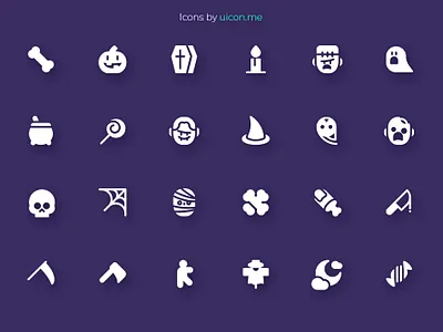 Hallowen Icon Set flat flat design halloween icon icon design icon designs icon set iconography icons icons set illustration ui vector