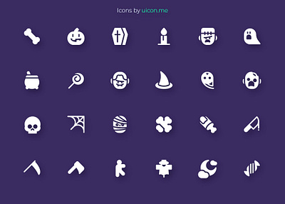 Hallowen Icon Set flat flat design halloween icon icon design icon designs icon set iconography icons icons set illustration ui vector