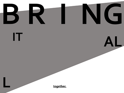 Bring it all together album art branding contrast design flat graphic illustration monochrome simple vector