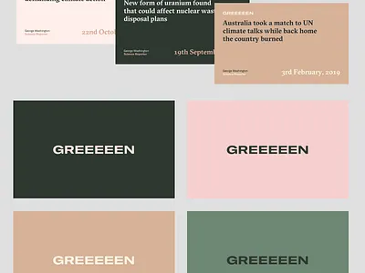 G R E E E E N climatechange colour enviroment green type typeface typogaphy