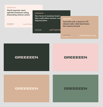 G R E E E E N climatechange colour enviroment green type typeface typogaphy