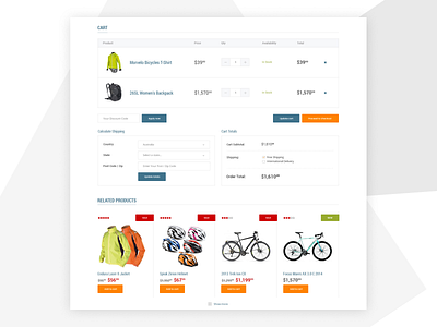 Cart design for e-commerce website template e commerce e commerce app e commerce design e shop e shopping magento theme shop themeforest ui ui design uidesign website wordpress blog