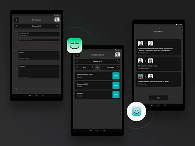 Smart Display: Source of knowledge android app dark mode dark ui machine learning minimal tablet ui ux web
