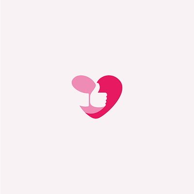 The concept of the logo for Like Love. business button communication concept finger flat heart icon illustration internet like logo love media network sign social symbol vector web