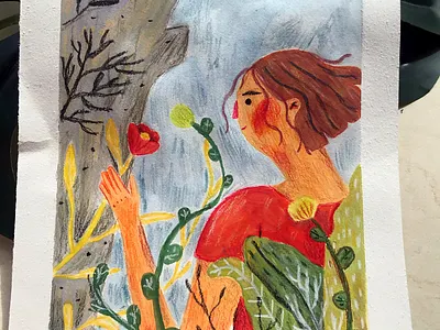 Fat girl's diary animation branding character design girl hand painted illustration product design typography vector