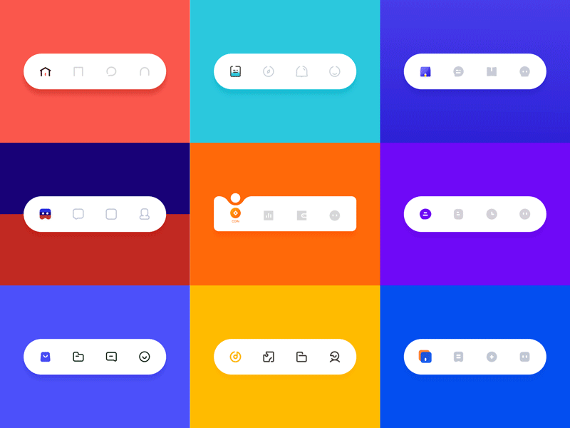 Tabbar animation collection animation app design icon illustration ui ux