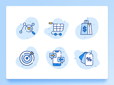 Marketing Icon 1 2d analytics blockchain digital marketing discount finance fintech flat icon design icon set illustration line icon marketing modern pricing shopping target ui uidesign ux