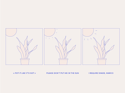 Pot It like It's Hot clean design illustration minimal nature plant plant illustration plants