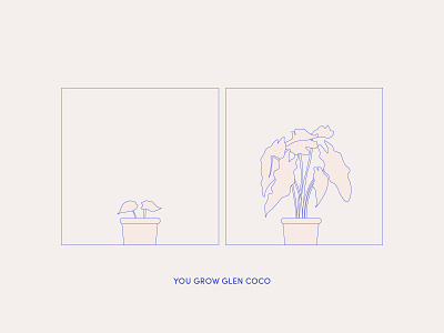 You Grown Glen Coco clean design illustration illustrator minimal nature plant plants