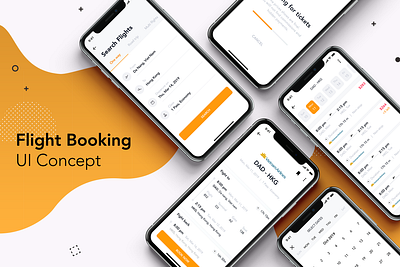 Flight Search UI Concept app booking flight hotel kit mobile sketch template ticket tour travel trip ui vacation