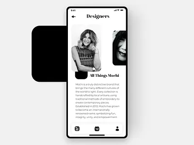 NYFW - Designer page app appdesign clean fashion fashionweek highend mobile app newyork ui ui ux ui design uidesign uidesigner user experience user interface user interface design ux ux design ux designer