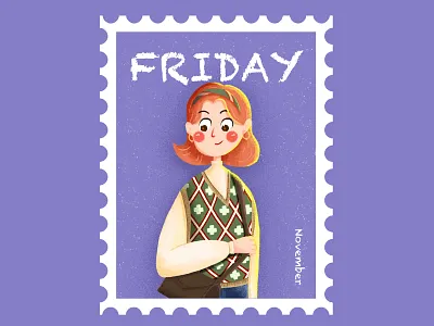 Backpack girls illustration 女孩 手绘 插画 插画设计 纹理