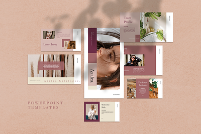 AZALEA Powerpoint Template deck design elegant exterior fashion fashion design google slide interior keynote pitch powerpoint ppt pptx presentation presentation layout simple slide template