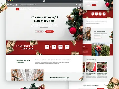 2019 Weekly Design #51/52 adobe xd christmas design holiday santa santa claus ui uidesign uipractice web website winter xmas