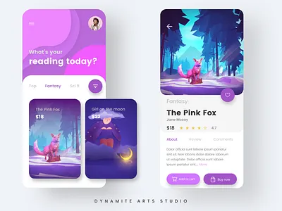 Story App design ui ux