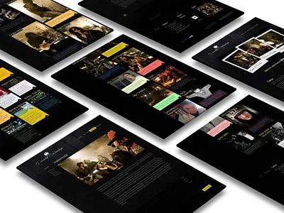 Rock Band Website branding design ui website website design