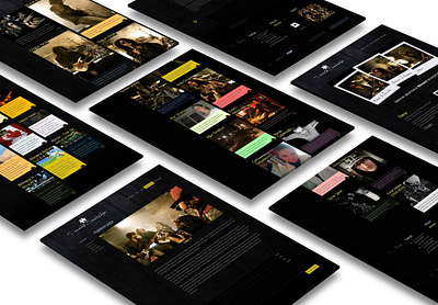 Rock Band Website branding design ui website website design