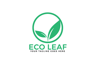 Eco Leaf Vector Logo Design. app brand branding charity design ecology environment environmental green health healthy illustration leaf logo natural nature nature illustration nature logo round vector