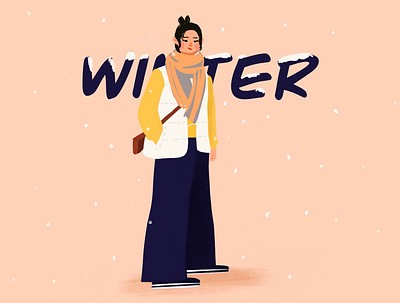 Winter design illustration