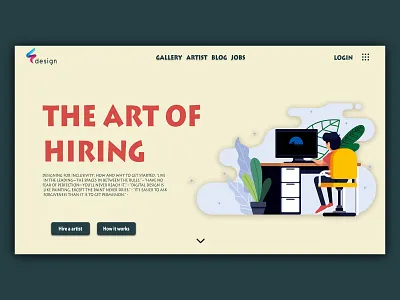 Hiring / Ui Interface. design illustration logo typography ui web website