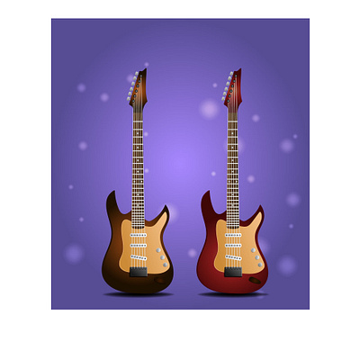 Guitars design flat design guitars illustration ui vector