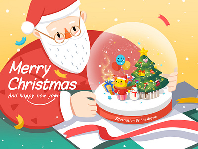 Merry Christmas christmas design illustration