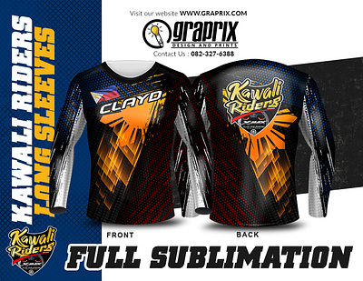 Kawali Riders Long Sleeve Full Sublimation Design and Printing design graphicdesign print design printing printmaking prints riders