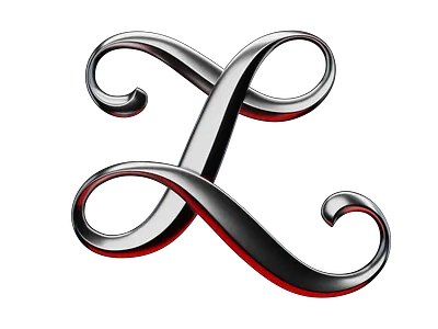 Z abstract branding calligraphy lettering logo metall sign typography