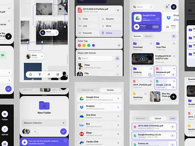 File Management Concept Application app application behance concept design document file file manager folder manage platform sketch ui