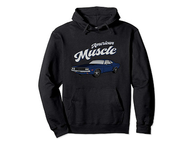 American Muscle Car 60s 70s Vintage Hoodie 60s 70s amazon american apparel car car illustration cars clothing brand illustration muscle muscle car muscle cars old school oldskool t shirt threadless tshirt vintage vintage car