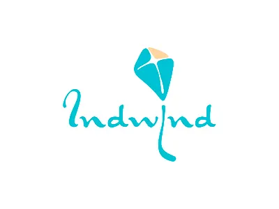 IndWind branding logo logotype vector