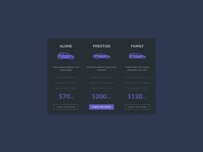 Pricing table dark dark pricing pricing plan pricing table