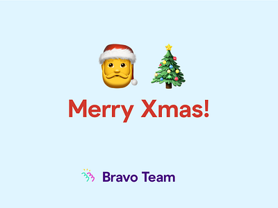 Merry Xmas from Bravo Team! android bravo bravostudio design figma ios madewithbravo merrychristmas mobile native app prototype santa ui ux xmas