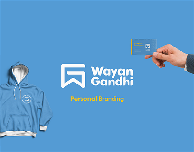 WG | Wayan Gandhi Personal Branding blue branding clever logo logo logodesign logodesigner logos logotype logotypes mark monogram personal branding simple simple logo wayan gandhi wgndhi